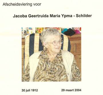 Jacoba Geertruida Maria Schilder
